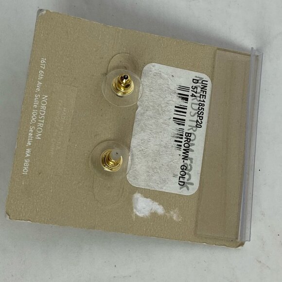 NWT Nordstrom‎ Set of Two Earrings Hoop Studs Stone Dangle Drop Geometric New - Picture 7 of 7